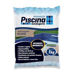 Argamassa Piscina Aut. Impermeável Cor Avela 1kg