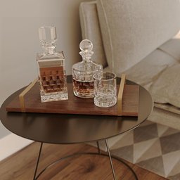 Bandeja Decorativa 25x50cm Borda Infinita Castanho com Alça Cobre - 3