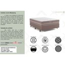 Ver imagem 3 de Conjunto Box Casal: Colchão Molas Herval Maxspring Livorno + Base Crc Suede Clean (138x188)