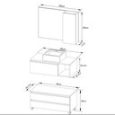 Ver imagem 3 de Gabinete de Banheiro com Cuba e Espelheira 80cm Multimóveis CR10094 Branco