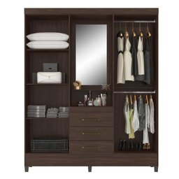 Gurda Roupa Saturno 4 Portas Cafe Touch - 3 Gurda Roupa Saturno 4 Portas Cafe Touch - 3