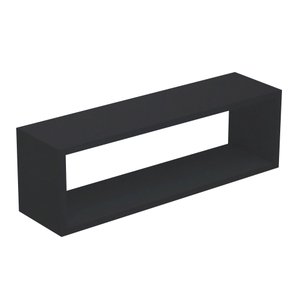 Nicho Retangular Decorativo 70cx25px15a Preto em Mdf