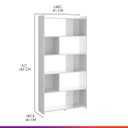 Ver imagem 2 de Estante Nicho Multiuso 91 x 183 x 30 cm MDP Branco 0724 - Prime