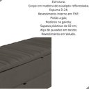 Ver imagem 2 de Calçadeira Baú Sapateira 160cm Ayla Veludo Tampo Reto