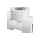 Ver imagem 2 de Conexão Hidráulica Tê Roscável 3-4 300 Água Fria Suporta 7,5KGF-cm² PVC Branco Krona