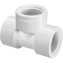 Ver imagem 1 de Conexão Hidráulica Tê Roscável 3-4 300 Água Fria Suporta 7,5KGF-cm² PVC Branco Krona