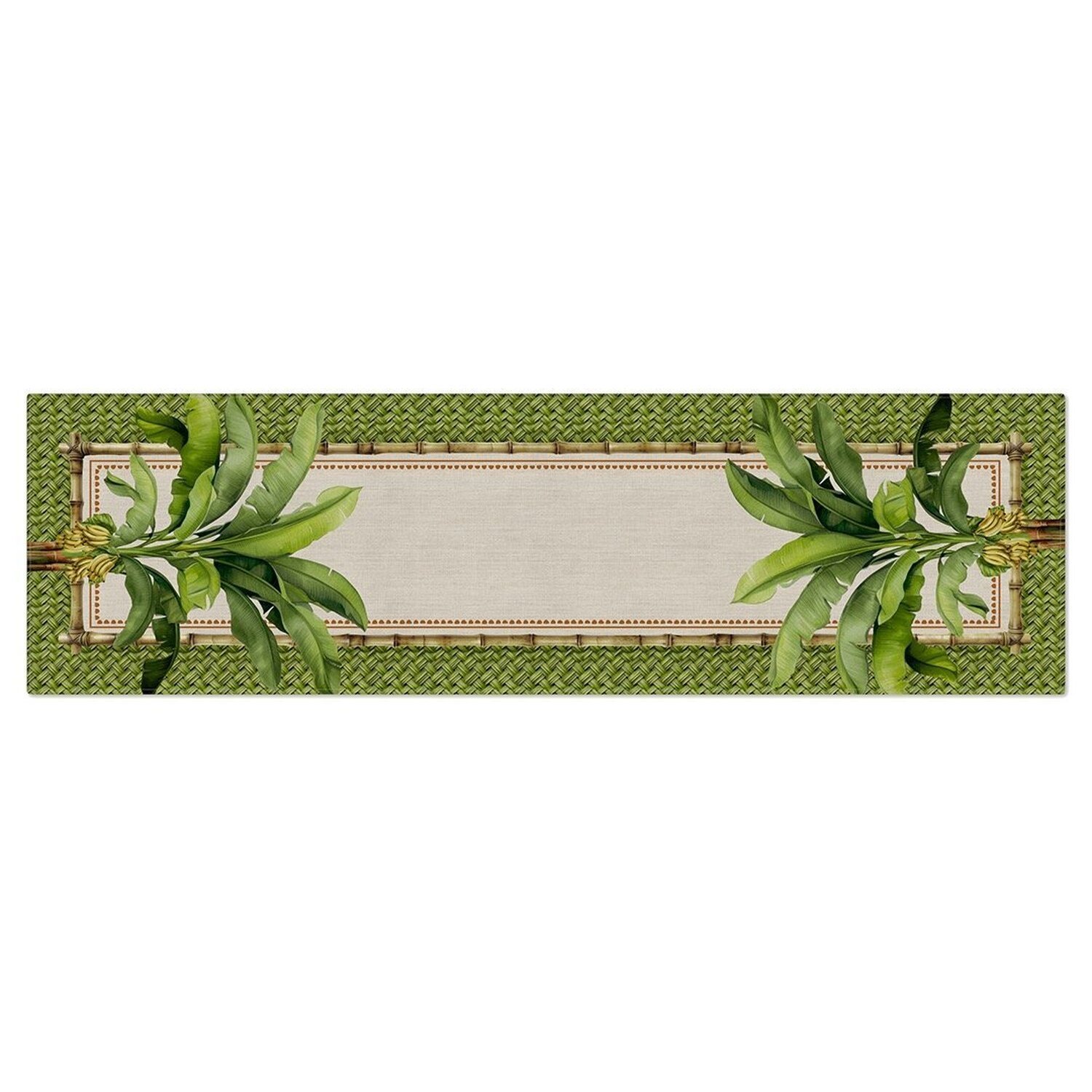 Caminho de Mesa Bananeiras com Hidrorrepelência 43x141cm