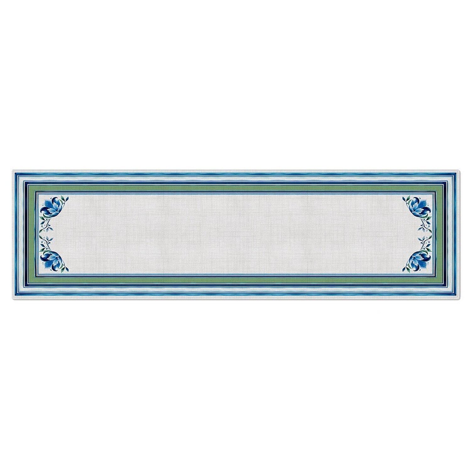 Caminho de Mesa Floral Blue com Hidrorrepelência 43x141cm