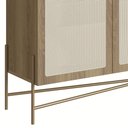 Ver mais imagens de Balcão Aparador Buffet 3 Portas Pé Metal Arlo A10 Hanover/dourado - Mpozenato