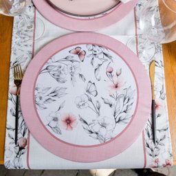 Caminho de Mesa Floral com Hidrorrepelência 43x141cm - 2