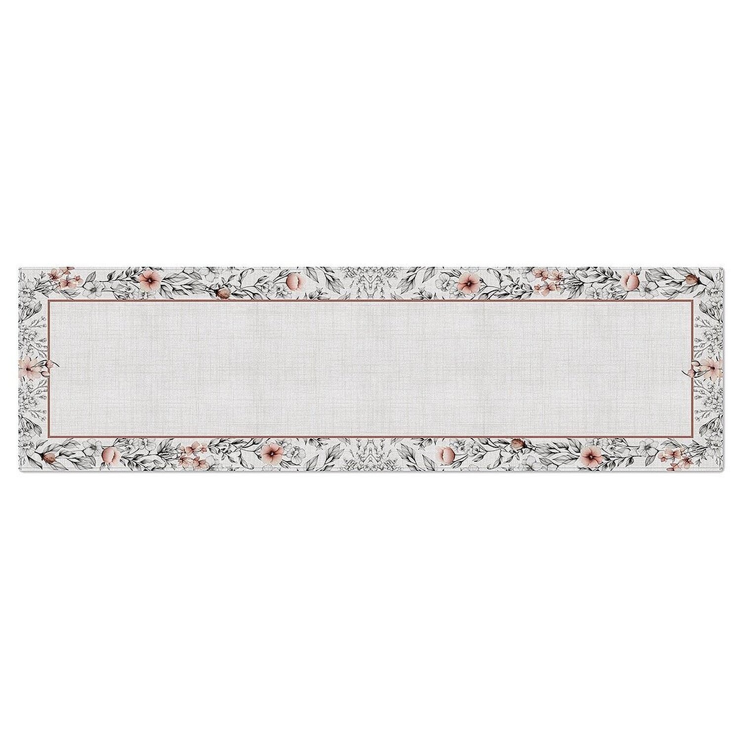 Caminho de Mesa Floral com Hidrorrepelência 43x141cm