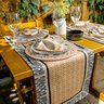 Caminho de Mesa África Bogolan com Hidrorrepelência 43x141cm - 2