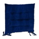 Ver imagem 3 de Kit 02 Almofadas Assento Futon Flat para Cadeira 40x40 Azul Marinho