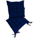 Ver imagem 4 de Kit 02 Almofadas Assento Futon Flat para Cadeira 40x40 Azul Marinho