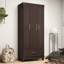 Ver imagem 3 de Guarda Roupa Solteiro Prince Café - Demóbile