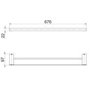 Ver imagem 3 de Porta Toalha Duplo Docol Flat Cromado Polido 01013706