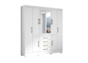 Ver imagem 1 de Guarda-roupa Nápole 8 Portas 4 Gavetas Gavetas Branco - Aramóveis