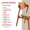 Ver imagem 5 de Conjunto com 2 Cadeiras Madeira Solaris Gold Moderna Mobília