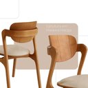 Ver imagem 4 de Conjunto com 2 Cadeiras Madeira Solaris Gold Moderna Mobília