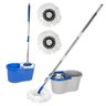 Mop Balde Esfregão Giratório com Alça + 2 Refis - Limpeza Prática e Eficiente - 1