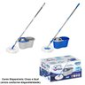 Mop Balde Esfregão Giratório com Alça + 2 Refis - Limpeza Prática e Eficiente - 6
