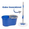 Mop Balde Esfregão Giratório com Alça + 2 Refis - Limpeza Prática e Eficiente - 9