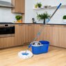 Mop Balde Esfregão Giratório com Alça + 2 Refis - Limpeza Prática e Eficiente - 7