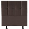 Cabeceira Cama Box Solteiro King Estofada Poliana 100 Cm Suede:marrom - 1