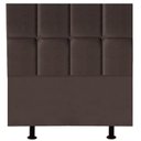 Ver imagem 1 de Cabeceira Cama Box Solteiro King Estofada Poliana 100 Cm Suede:marrom