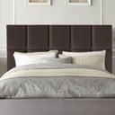 Ver imagem 2 de Cabeceira Cama Box Solteiro King Estofada Poliana 100 Cm Suede:marrom