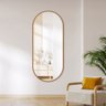 Espelho Decorativo Oval de Parede Modelo Cápsula Grande 70cm X 160cm - 1