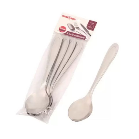 Kit Talheres 6 Colheres Chá Inox Dolce Home