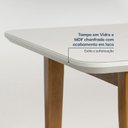 Ver mais imagens de Conjunto Mesa de Jantar Tangará 130cm e 4 Cadeiras Estofadas Tiê CabeCasa MadeiraOriginals Bege/Caramelo