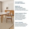 Conjunto Mesa de Jantar Tangará 160cm e 4 Cadeiras Estofadas Tiê CabeCasa MadeiraOriginals - 15