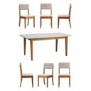 Ver imagem 2 de Conjunto Mesa de Jantar Tangará 180cm e 6 Cadeiras Estofadas Tiê CabeCasa MadeiraOriginals