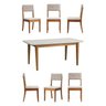 Conjunto Mesa de Jantar Tangará 180cm e 6 Cadeiras Estofadas Tiê CabeCasa MadeiraOriginals - 2