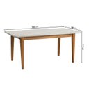 Ver imagem 4 de Conjunto Mesa de Jantar Tangará 180cm e 6 Cadeiras Estofadas Tiê CabeCasa MadeiraOriginals Bege/Caramelo