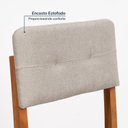 Ver imagem 5 de Conjunto Mesa de Jantar Tangará 210cm e 8 Cadeiras Estofadas Tiê CabeCasa MadeiraOriginals