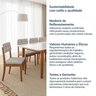 Conjunto Mesa de Jantar Tangará 210cm e 8 Cadeiras Estofadas Tiê CabeCasa MadeiraOriginals - 15