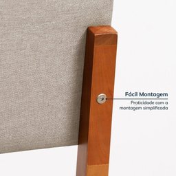 Conjunto Mesa de Jantar Tangará 210cm e 8 Cadeiras Estofadas Tiê Cabecasa Madeiramadeira - 7