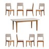 Conjunto Mesa de Jantar Tangará 210cm e 8 Cadeiras Estofadas Tiê CabeCasa MadeiraOriginals - 2