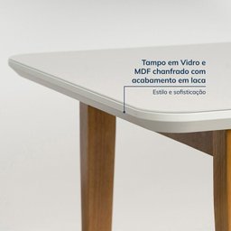 Conjunto Mesa de Jantar Tangará 210cm e 8 Cadeiras Estofadas Tiê Cabecasa Madeiramadeira - 8