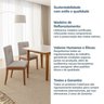 Conjunto Mesa de Jantar Tangará 95cm e 4 Cadeiras Estofadas Tiê Maxx CabeCasa MadeiraOriginals - 15