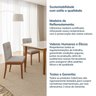 Conjunto Mesa de Jantar Tangará 130cm e 4 Cadeiras Estofadas Tiê Maxx CabeCasa MadeiraMadeira - 15