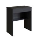 Ver imagem 3 de Escrivaninha para Computador com Gaveta e Nicho Organizador Preto - Mesa Home Office Compacta