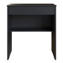 Ver imagem 2 de Escrivaninha para Computador com Gaveta e Nicho Organizador Preto - Mesa Home Office Compacta