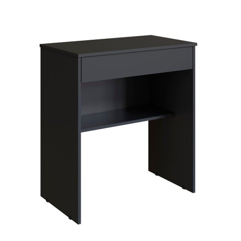 Escrivaninha para Computador com Gaveta e Nicho Organizador Preto - Mesa Home Office Compacta