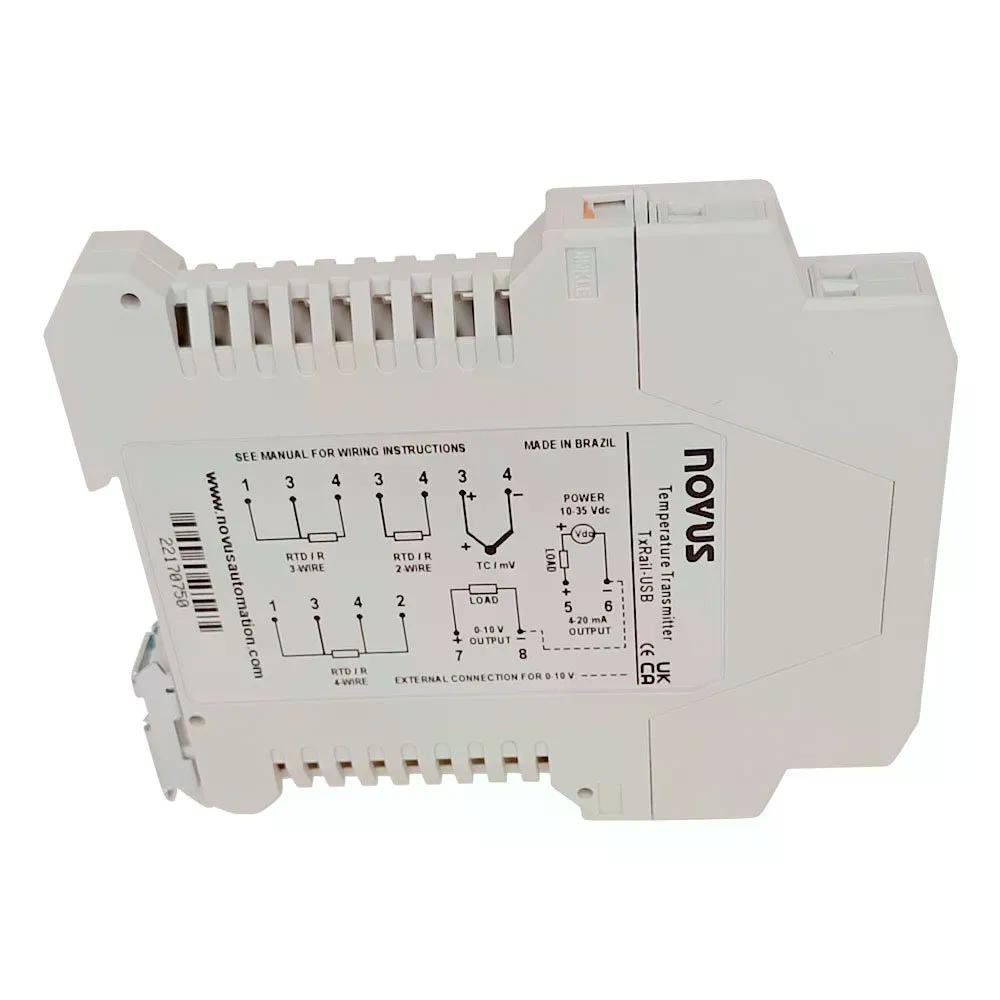 Transmissor de Sinais Temperatura Txrail-usb 4-20ma/0-10vcc - 4