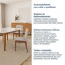 Conjunto Mesa de Jantar Tangará 160cm e 4 Cadeiras Estofadas Tiê Maxx CabeCasa MadeiraOriginals - 15