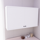 Ver imagem 1 de Armário Aéreo 120cm 2 Portas 100% MDF Cozinha Sevilha Herval Branco